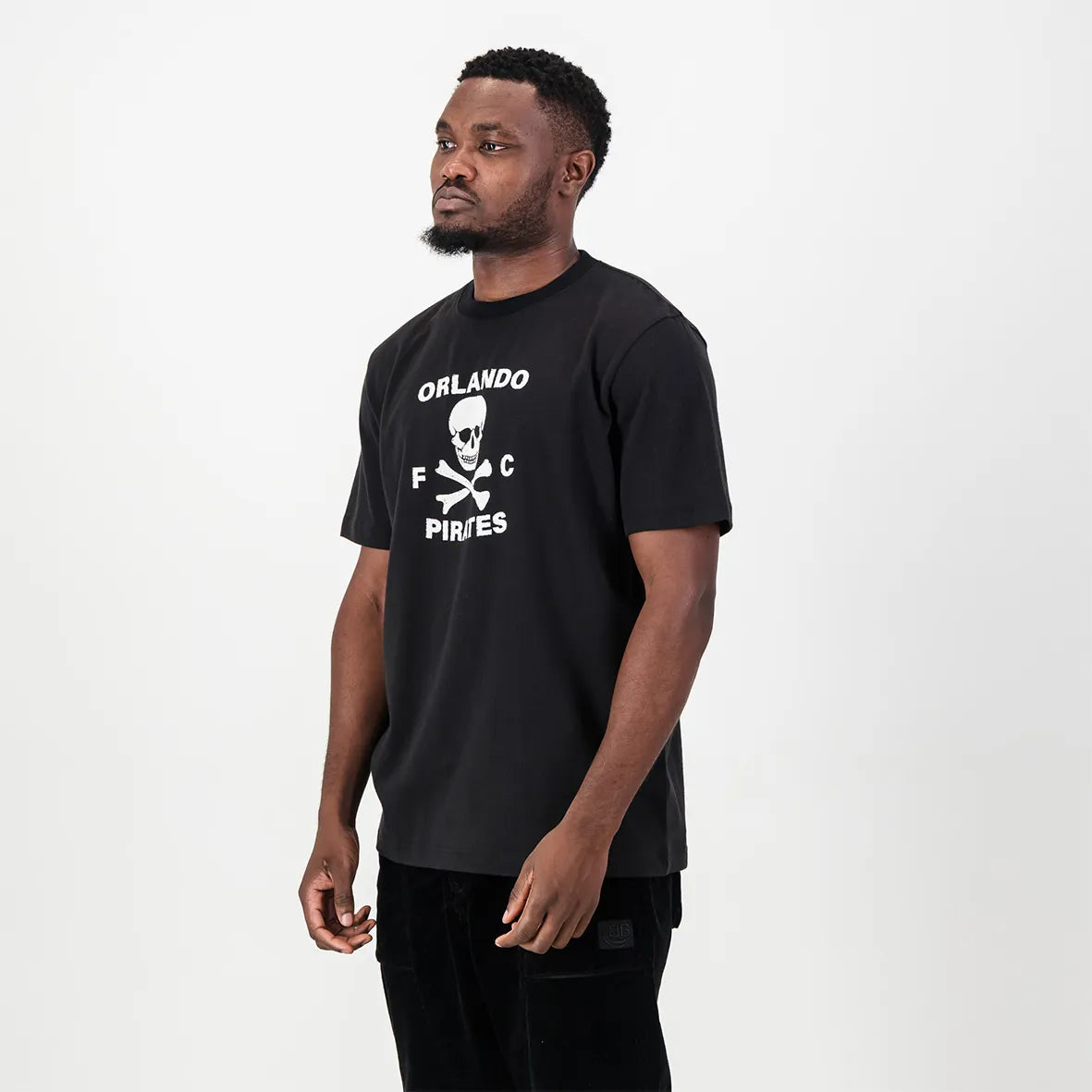 Graphic Regular Crew Tee Black