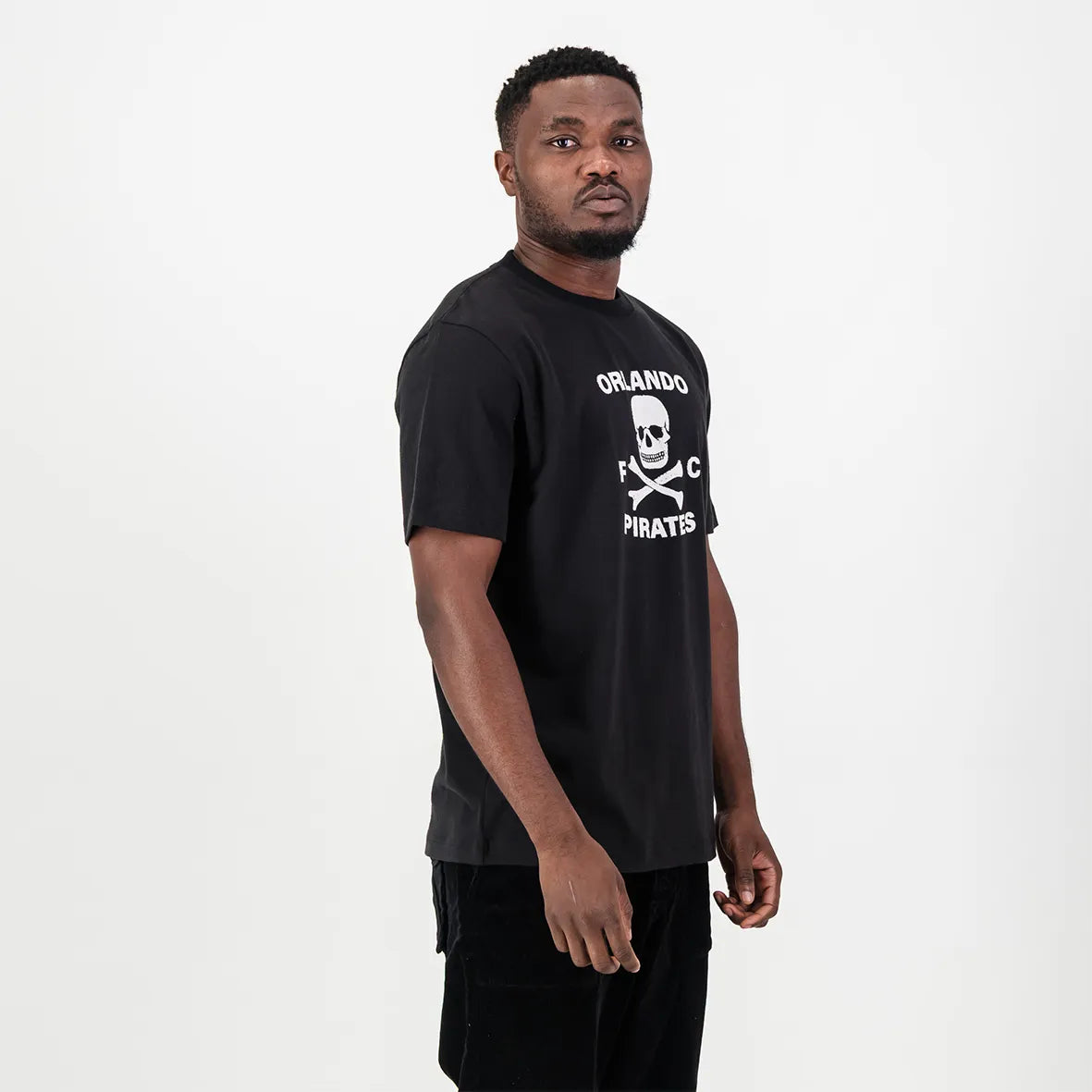 Graphic Regular Crew Tee Black